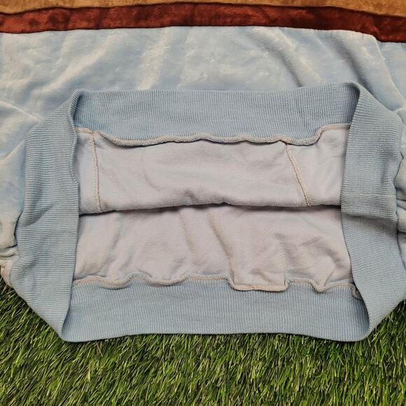 Vintage 70s Velour Chest Stripe Pullover Sweater Womens L/XL USA - Picture 4 of 11